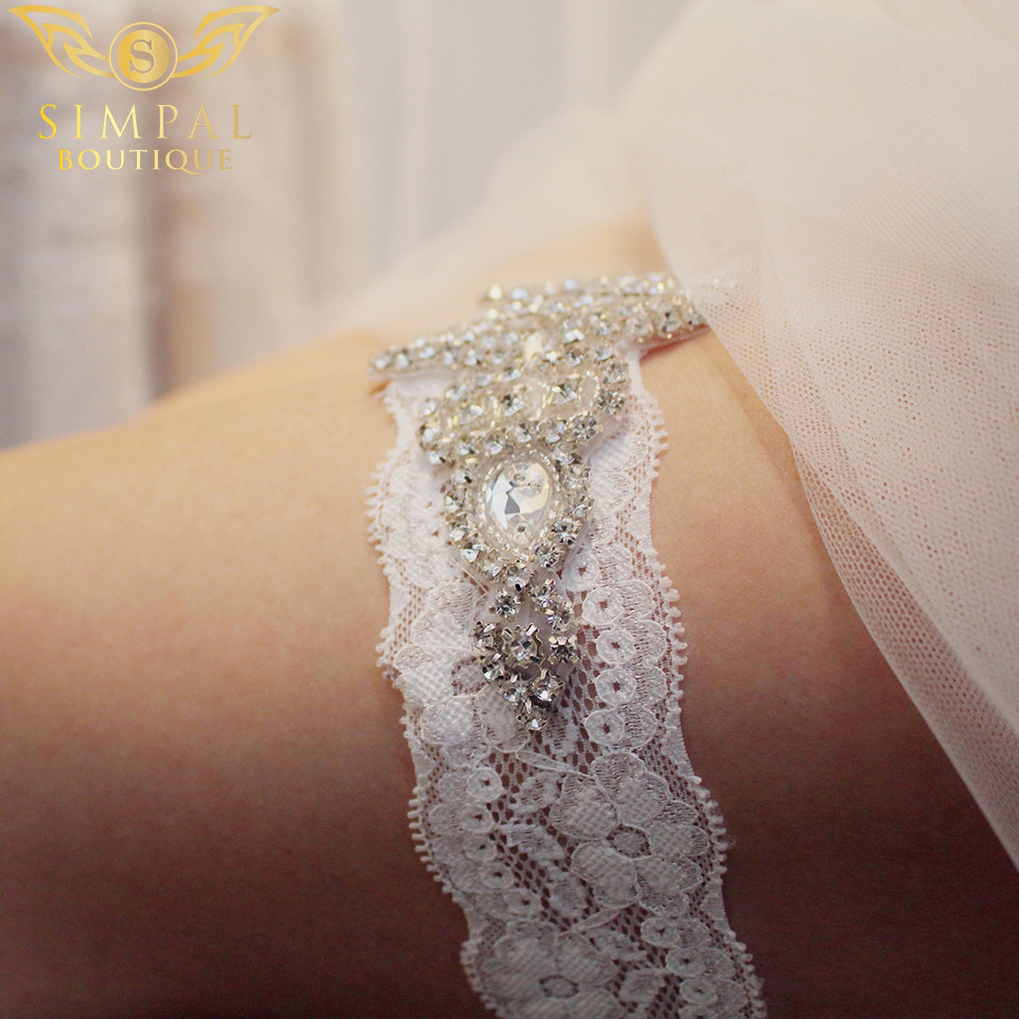 In Store Wedding leg band  Garters for Bride Bridal Lace Garter