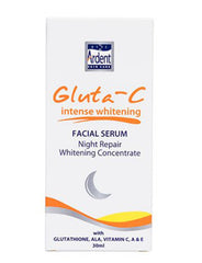 GlutaC intense whitening Facial Serum Night Repair Whitening Concentrate 30ml Value Pack of 2 