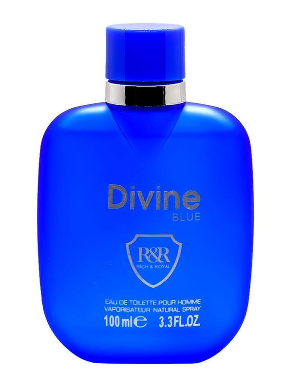 Divine Blue Eau De Toilette Pour Homme 100ml Value Pack of 3 