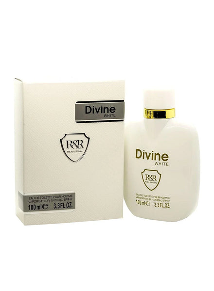 Divine White Eau De Toilette Pour Homme 100ml Value Pack of 2 