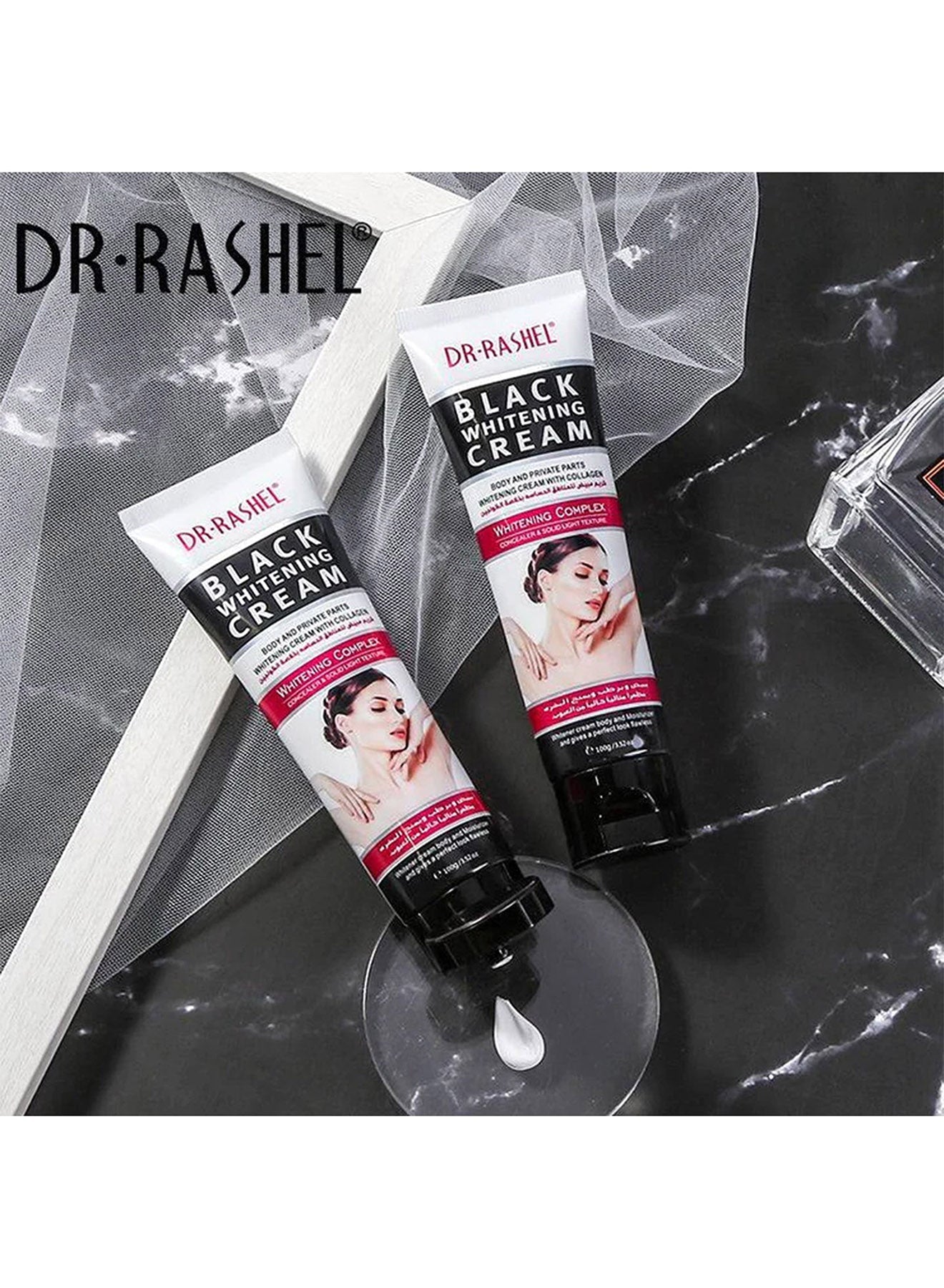 Dr Rashel  Black Whitening Cream for Body  Private Parts  100gm