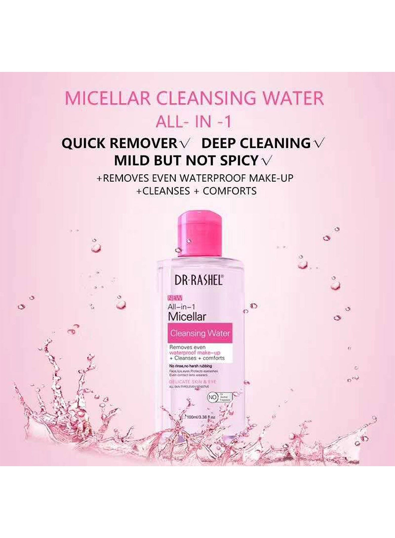 Dr Rashel New AllIn1 Micellar Cleansing Water 100 Ml Makeup remover
