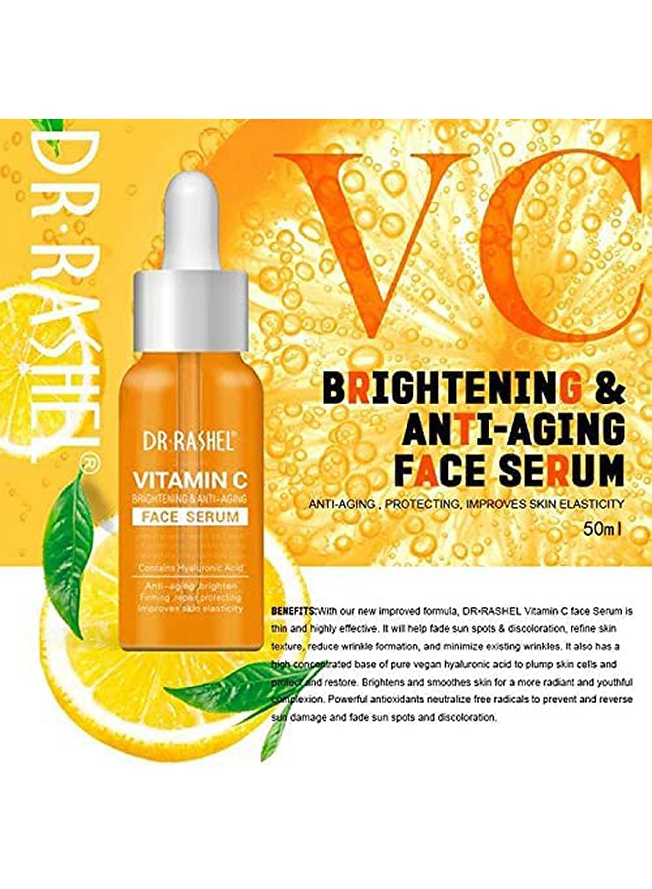 Dr Rashel Vitamin C Brightening  Anti Aging Face Serum 50ml