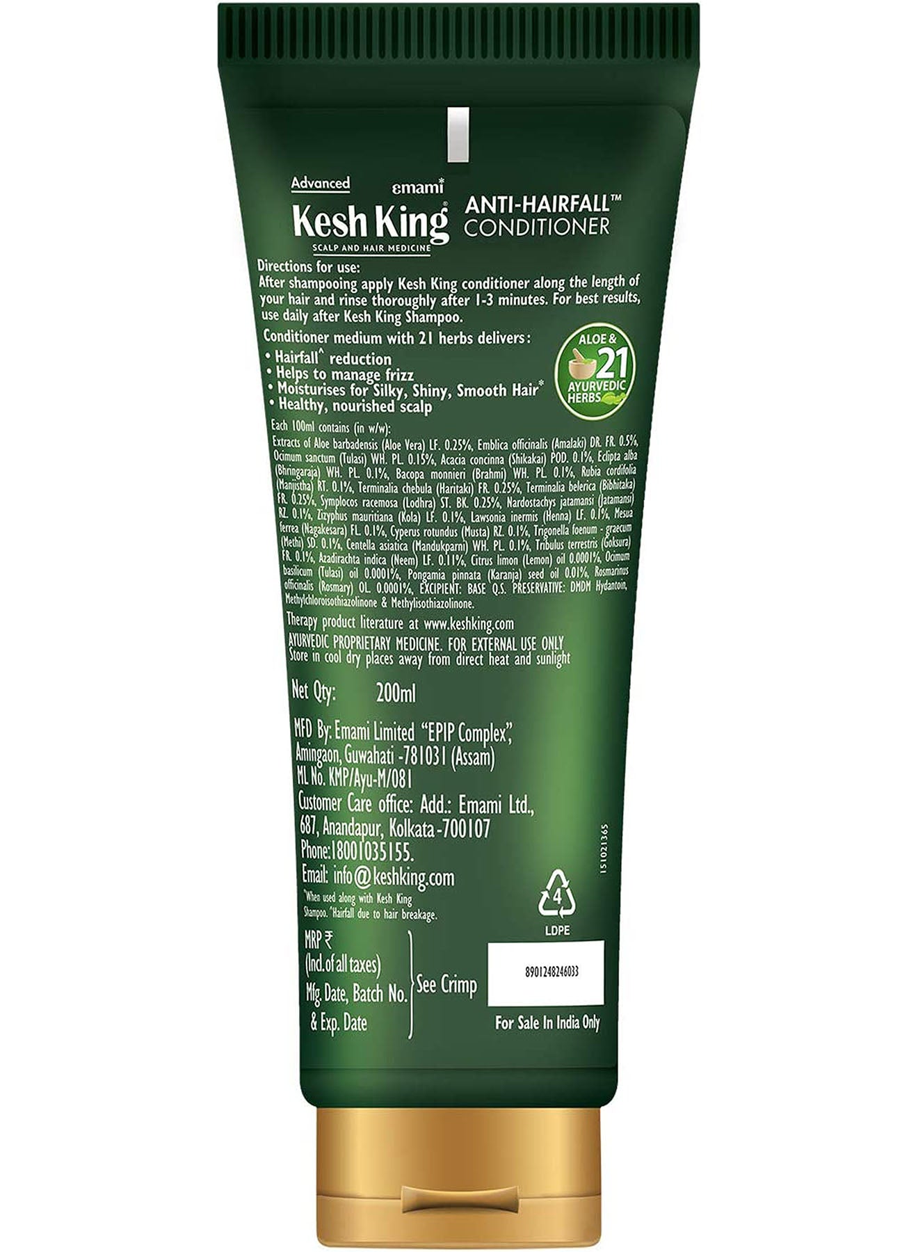 Emami Kesh King Scalp And Hair Medicine AntiHairfall Conditioner 200ml