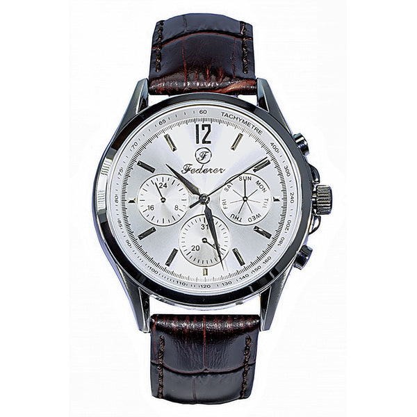 Federer Men's Analog Quartz Watches - F1150 - Brown - Simpal Boutique