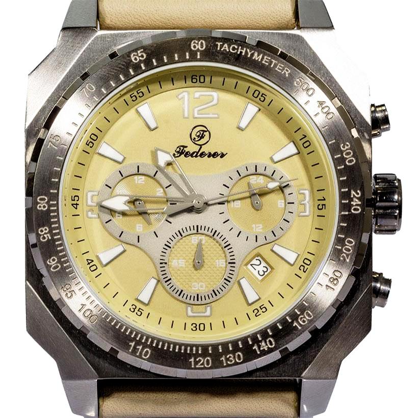 Federer Men's Analog Quartz Watch - F1063 - Simpal Boutique