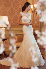 In Store Lace Fish Tail Wedding Dress