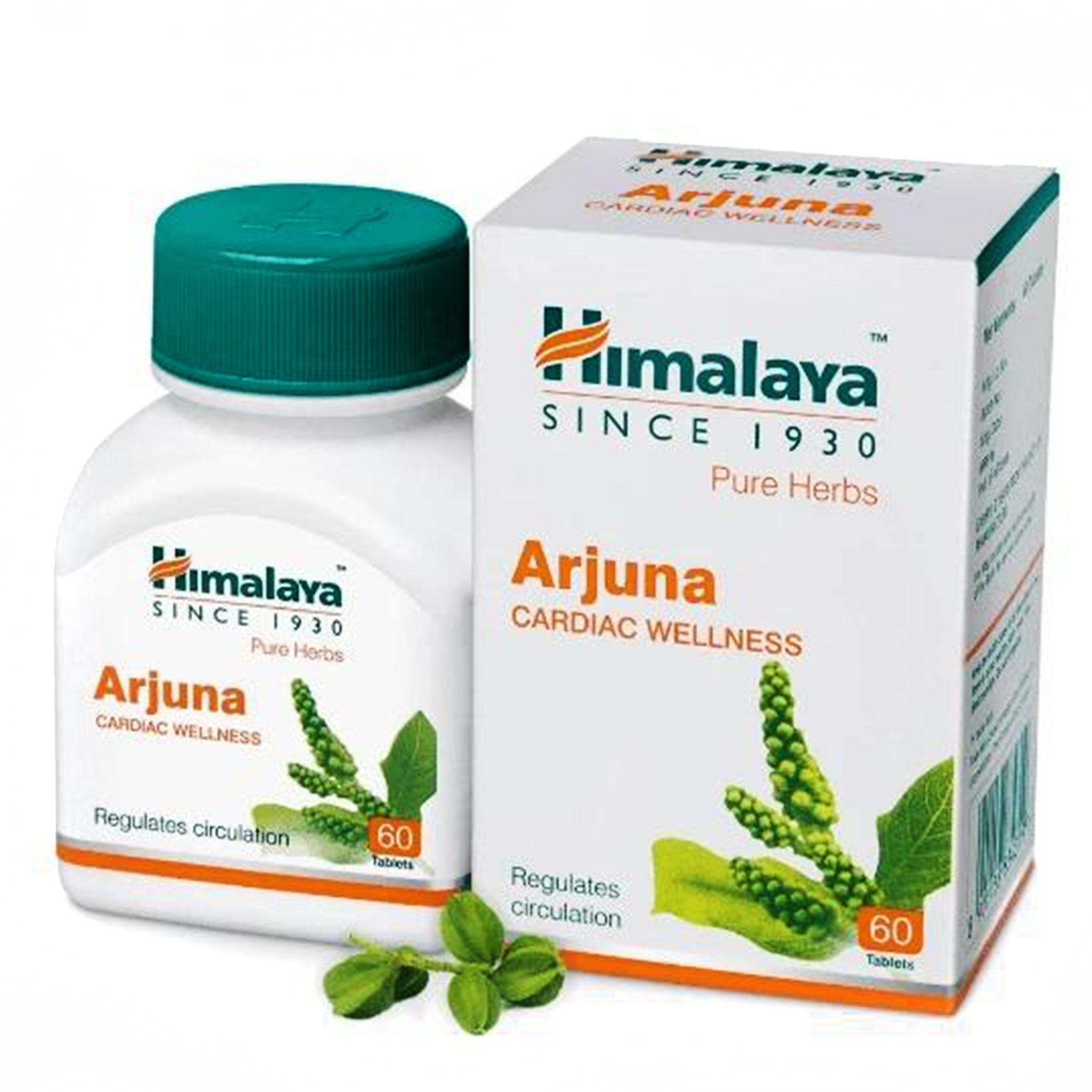 Himalaya Arjuna Pure Herbs 60 Tab  Cardiac Wellness Value Pack of 2 