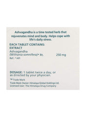 Himalaya Ashvagandha Pure Herbs 60 Tablets Value Pack of 3 