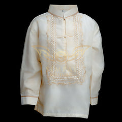 Lining Barong Tagalog Kids - Chinese Button - Simpal Boutique