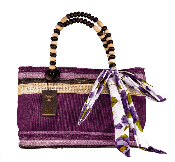 Althea Abaka Bag Eco-friendly bag Violet - Simpal Boutique