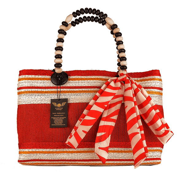 Althea Abaka Bag Eco-friendly bag Red - Simpal Boutique