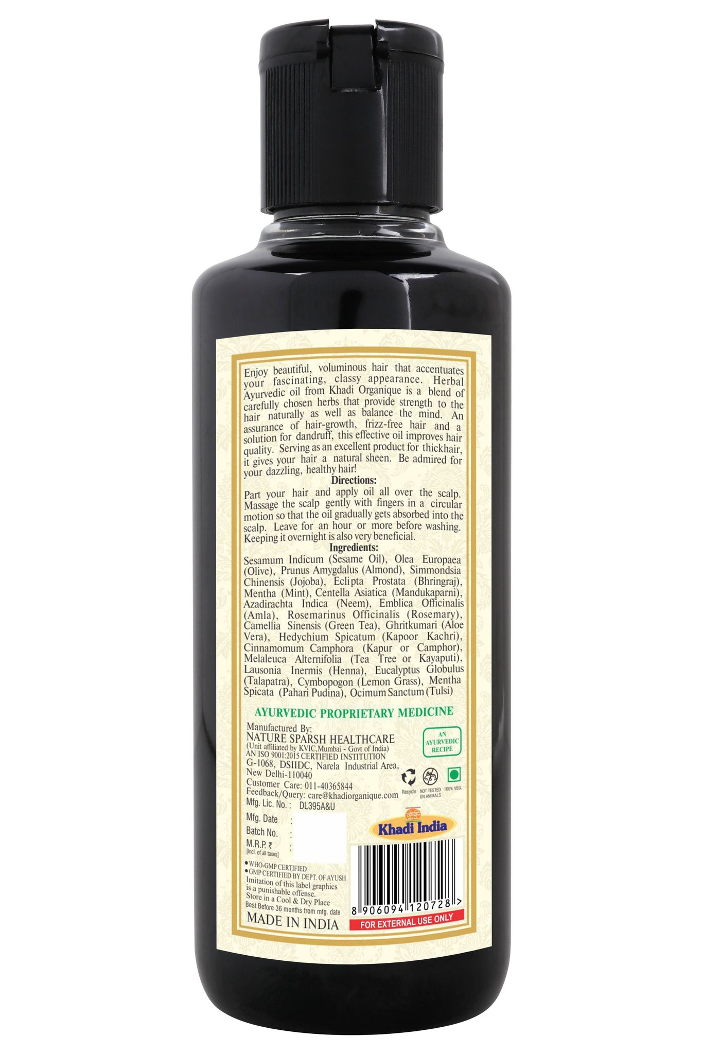 Khadi Organique 18 Herbs Hair Oil 210ml