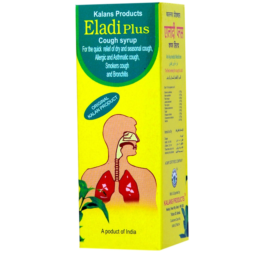 Kalans Eladi Plus Cough Syrup 100ml Value Pack Of 2 7823