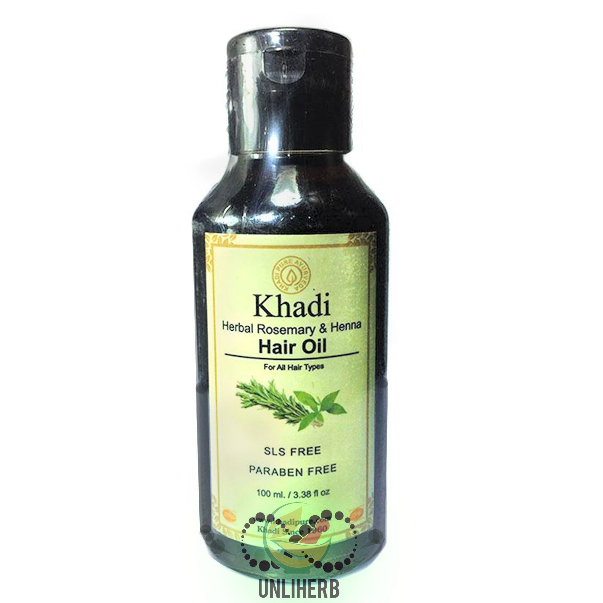 Khadi Herbal Rosemary and Henna Hair Oil 100ml