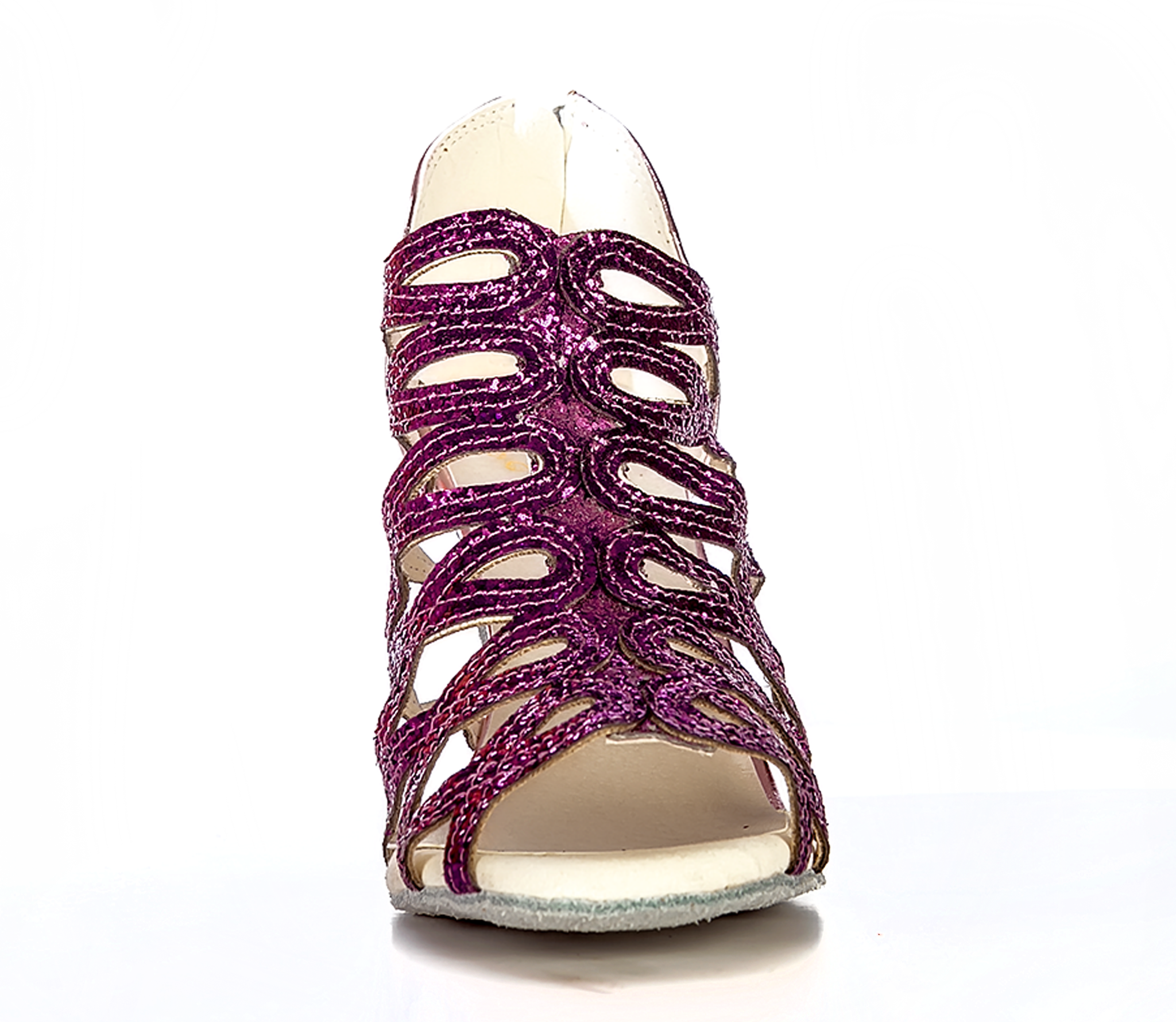 Help Me Dance Dancing Shoe Latin Salsa Dance Shoes Leather Female - KVE-SDBD Violet - Simpal Boutique