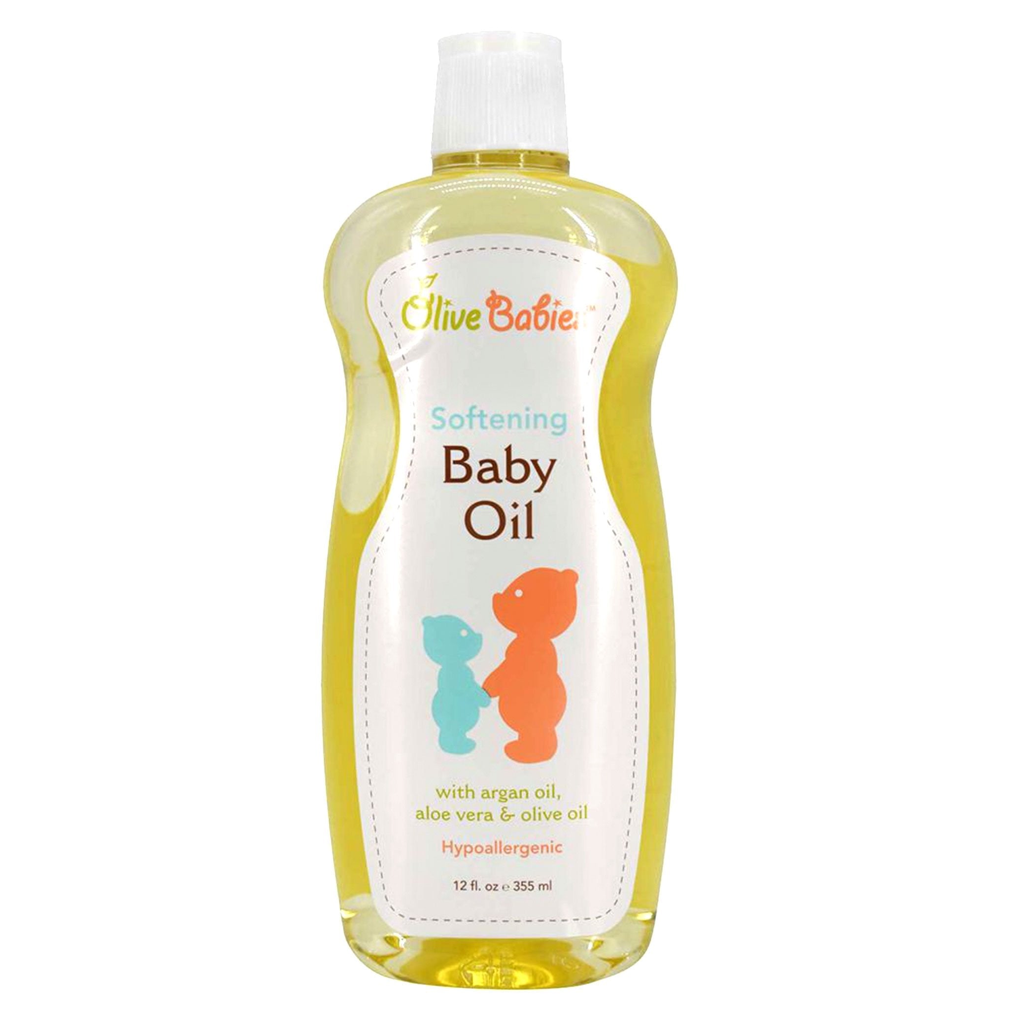 Olive Babies Softening Baby Oil 12floz355ml  With Argan OIl and Olive OilHypoallergenic
