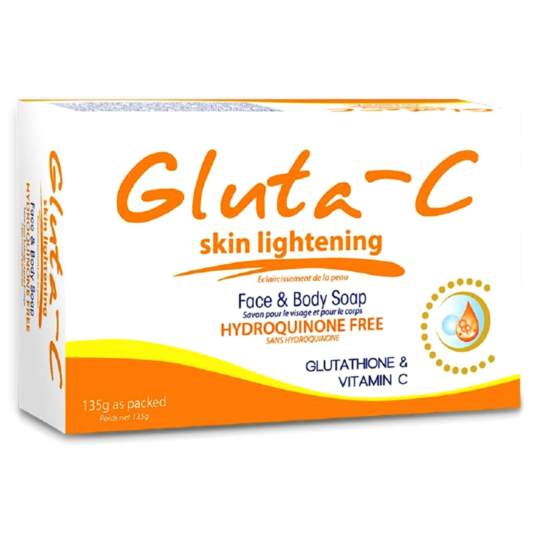 GlutaC Skin Lightening Face  Body Soap 135g