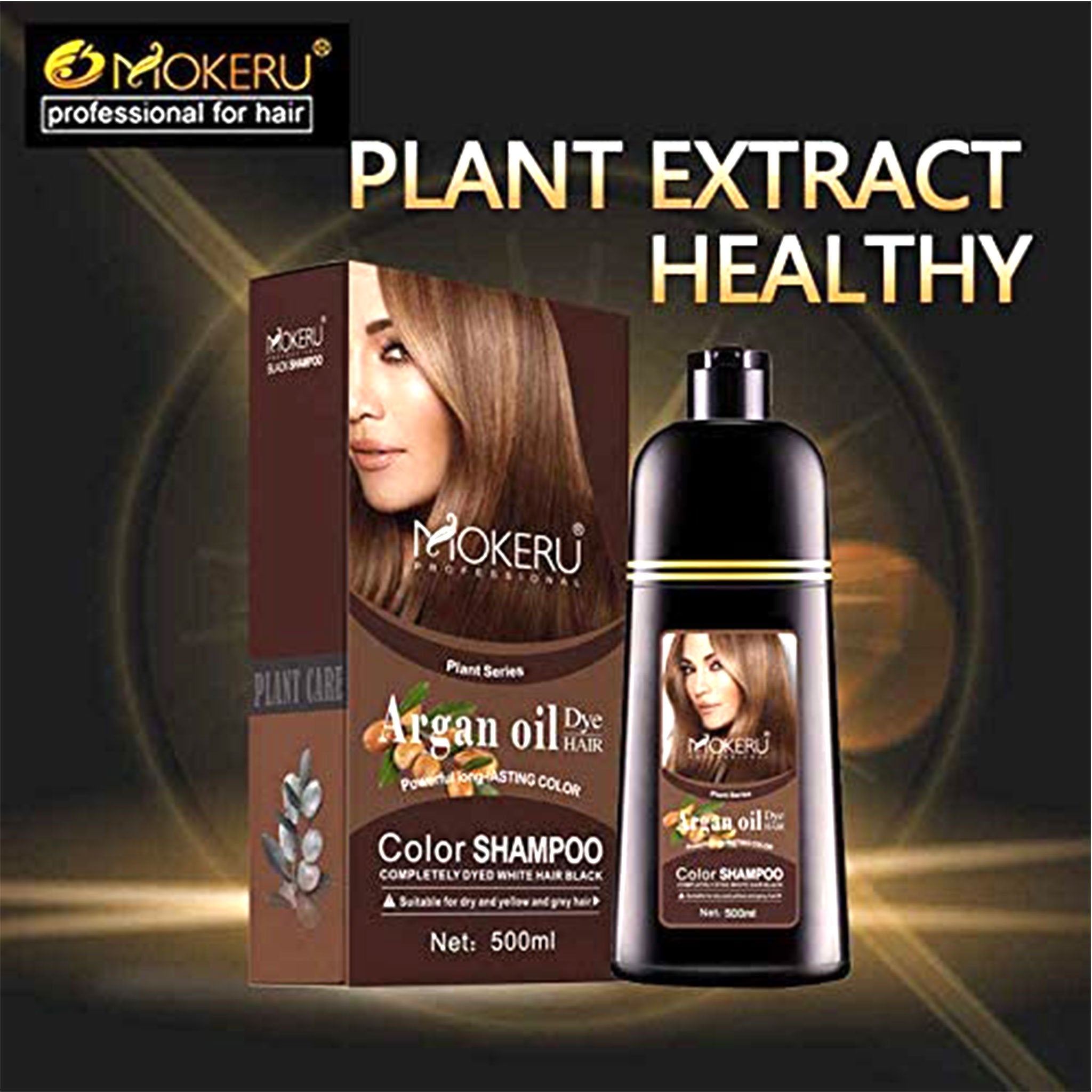 Pack of 2 Dark Brown Shampoo Hair Color 20ml