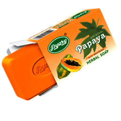 Pyary Papaya Herbal Soap Big size 135g Value Pack of 2 