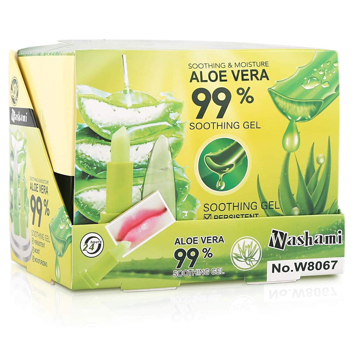 Washami Aloe Vera 99 Color Lipstick Value Pack of 2 