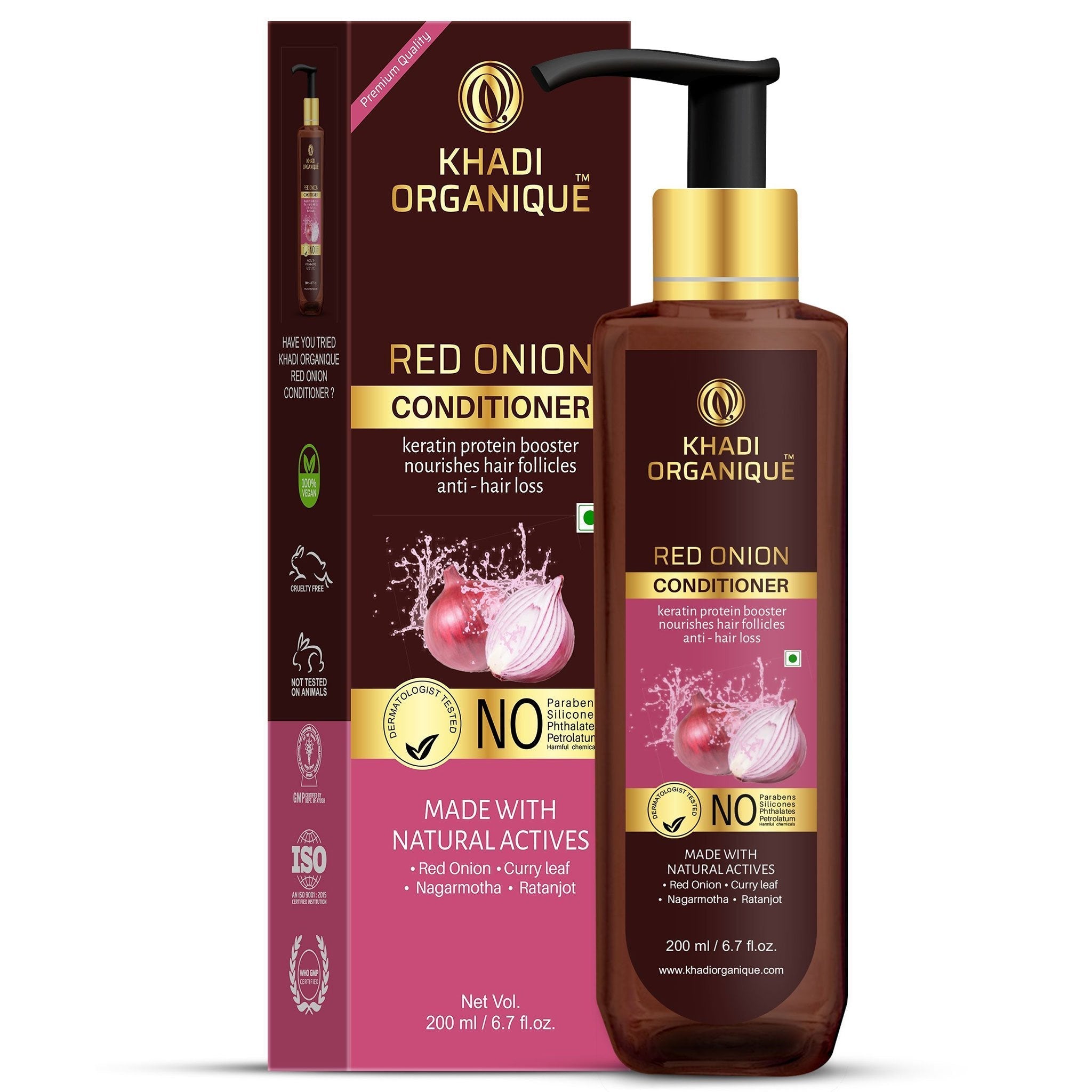 Khadi Organique Red Onion Hair Conditioner 200ml