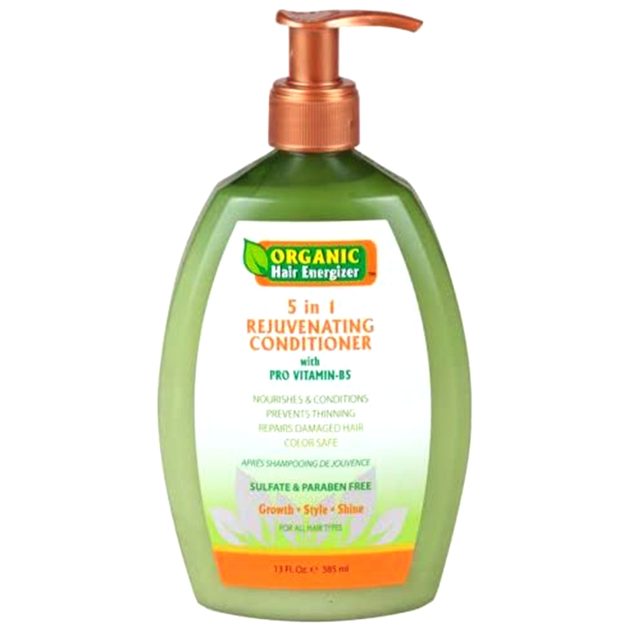 Organic Hair Energizer 5 in 1 Rejuvinating  Conditioner with pro Vitamin B5 13oz385ml