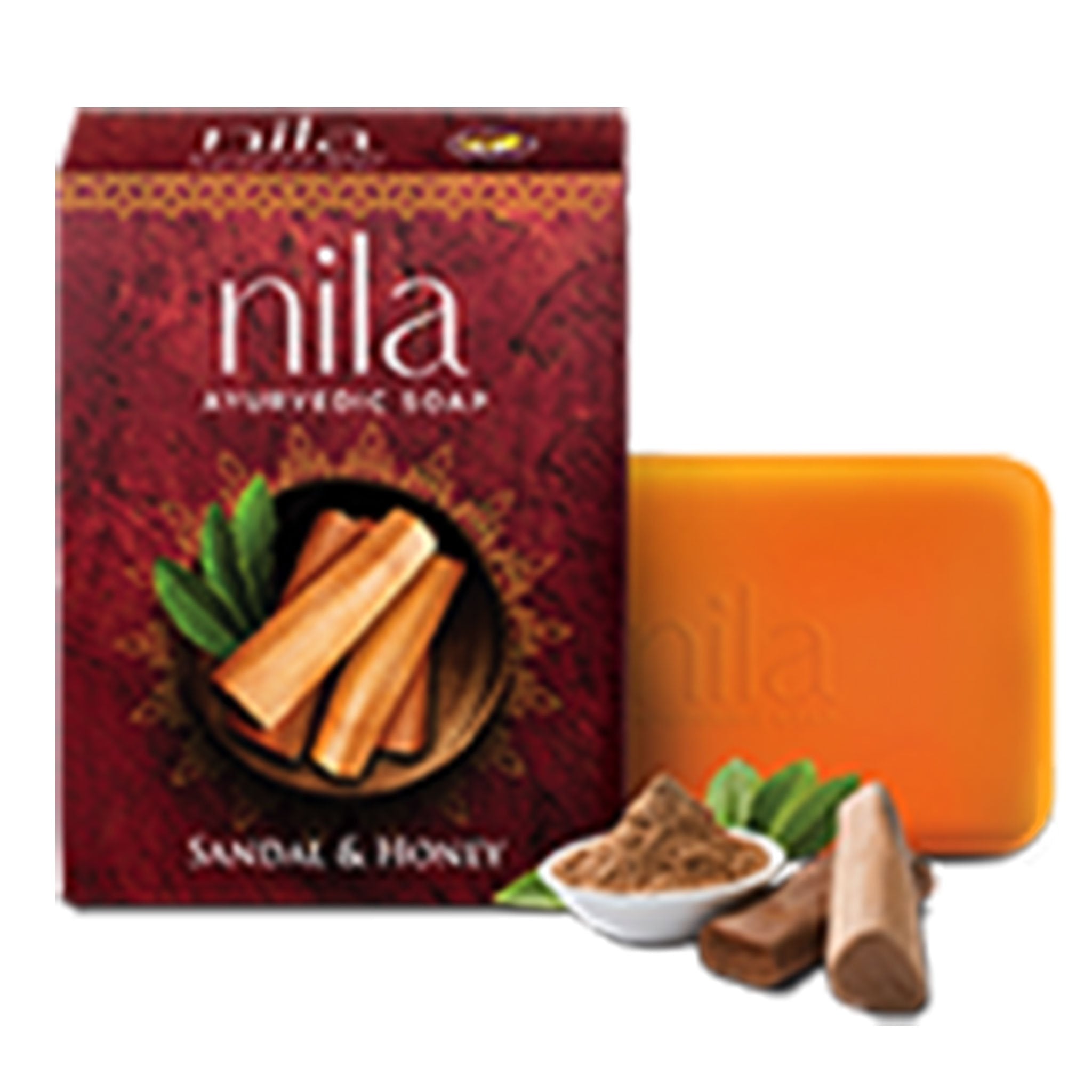 Nila  Sandal  Honey Ayurvedic Soap 75g Value Pack of 4 