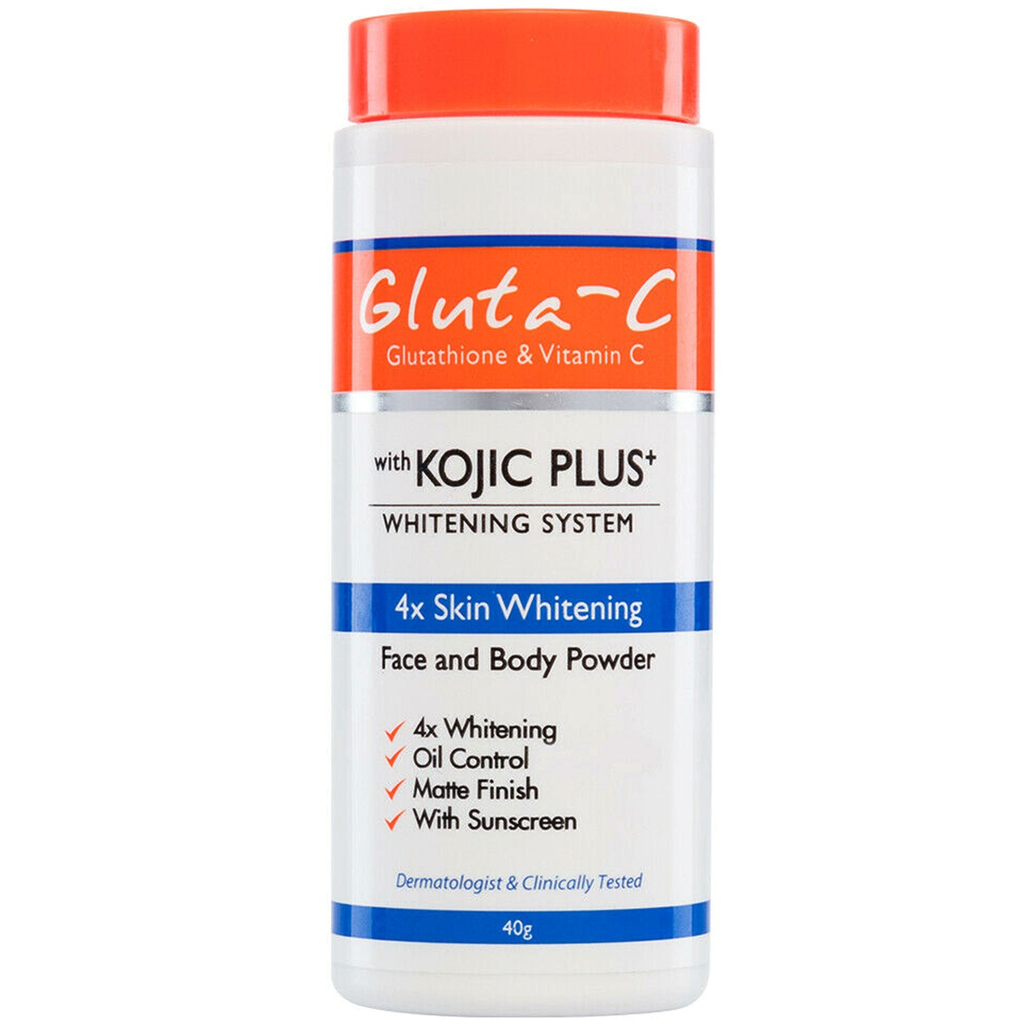GlutaC Face and body Powder with Kojic Plus Whitening System 40g