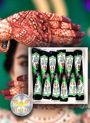 Organic Henna Cones Amina Instant Mehendi Jumbo Cone Black 45 gm Value Pack of 2 
