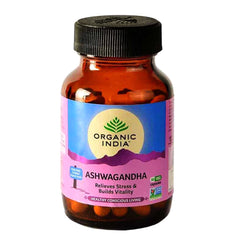 Organic India Ashwagandha 60 Veg Capsules Value Pack of 3 