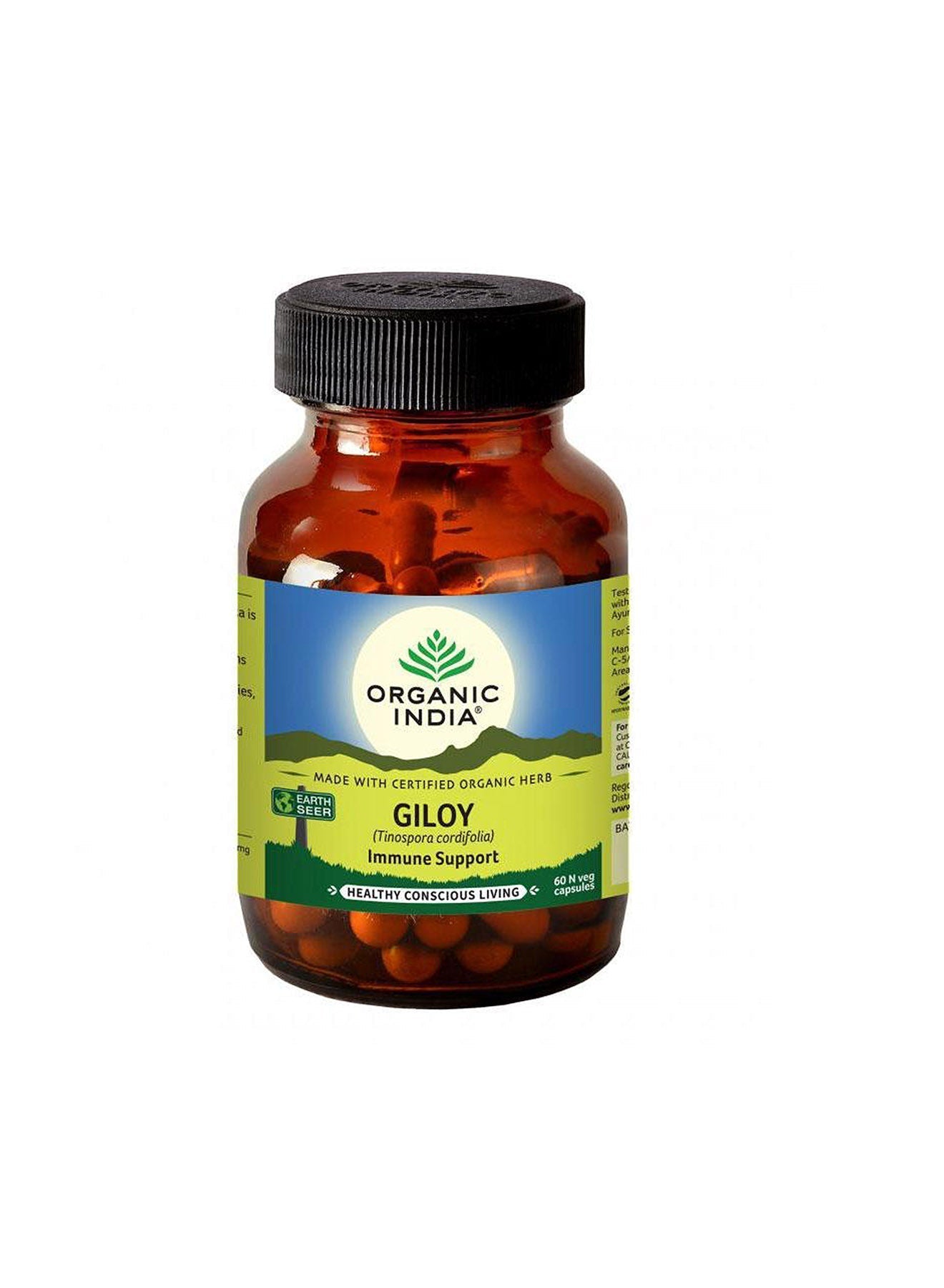 Organic India Giloy 60Veg Capsules  Immune Support Value Pack of 4 