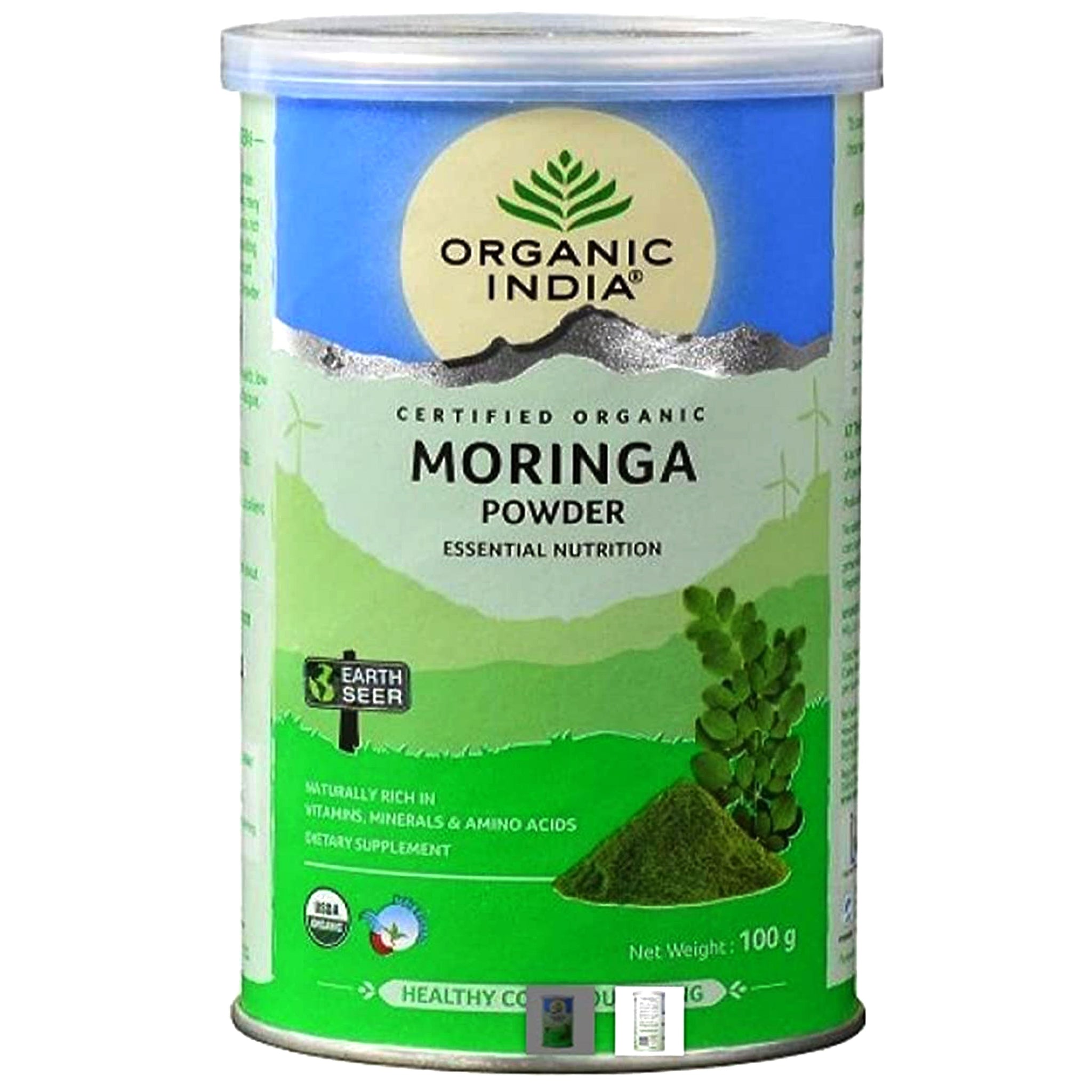 Organic India Moringa Powder 100g Value Pack of 2 