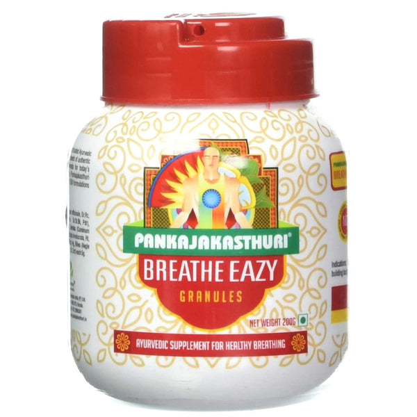 Pankajakasthuri Breath Easy Granules 400ml  Ayurvedic Supplement for Breathing Value Pack of 4 