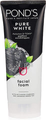Ponds Pure Bright White Facial Foam with Activated Charcoal  100g Value Pack of 2 