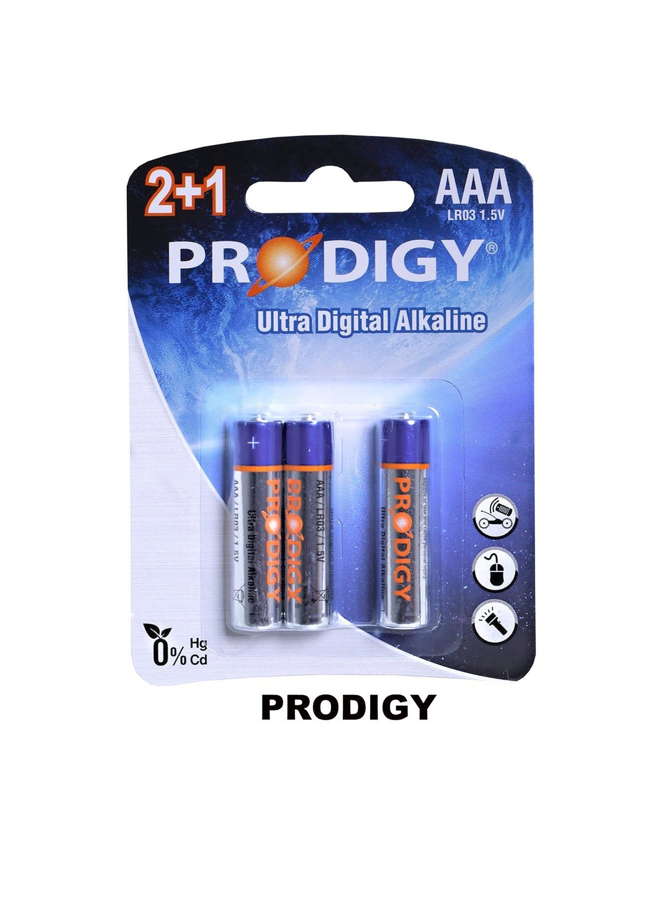 Prodigy Alkaline LR03UD 21B AAA3 Value Pack of 4 