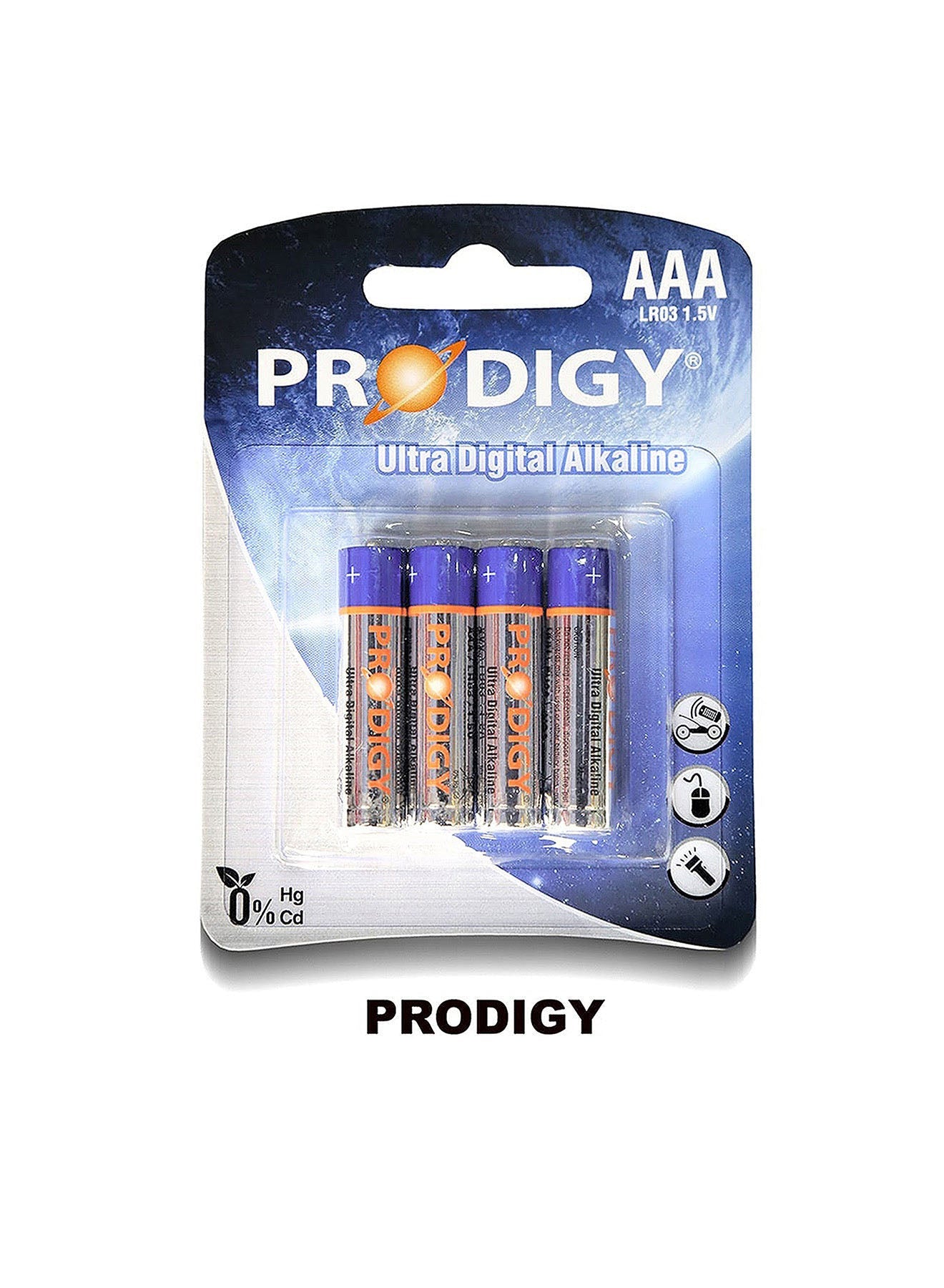 Prodigy Alkaline LR03UD 4B AAA4 Value Pack of 3 