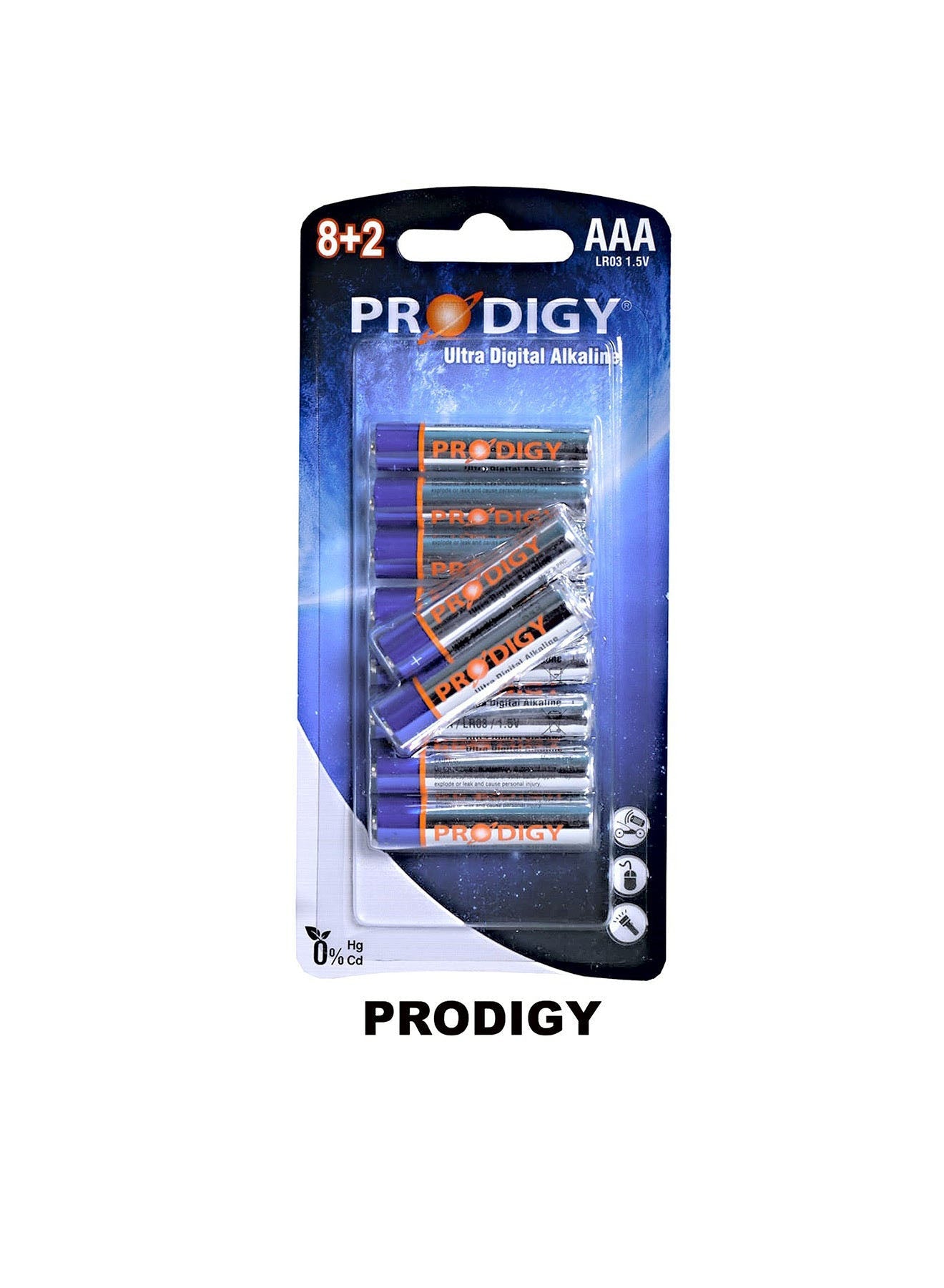 Prodigy Alkaline LR03UD 82B AAA10 Value Pack of 4 