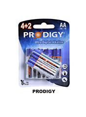 Prodigy Alkaline LR6UD 42B AA6 Value Pack of 4 
