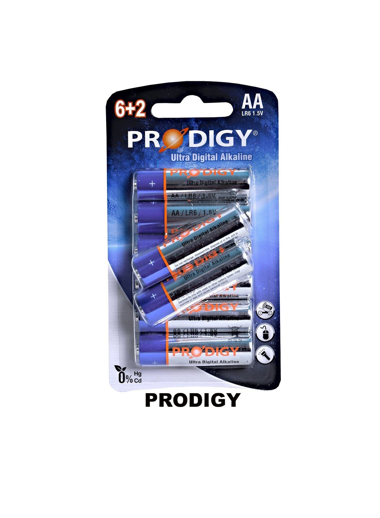 Prodigy Alkaline LR6UD 62B AA8 Value Pack of 12 