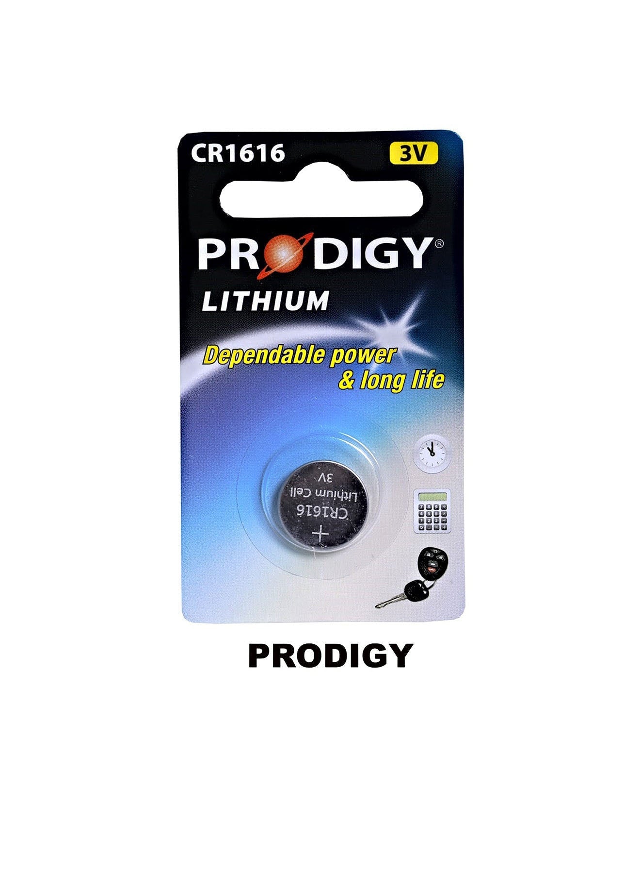 Prodigy Lithium CR1616 3V Value Pack of 2 