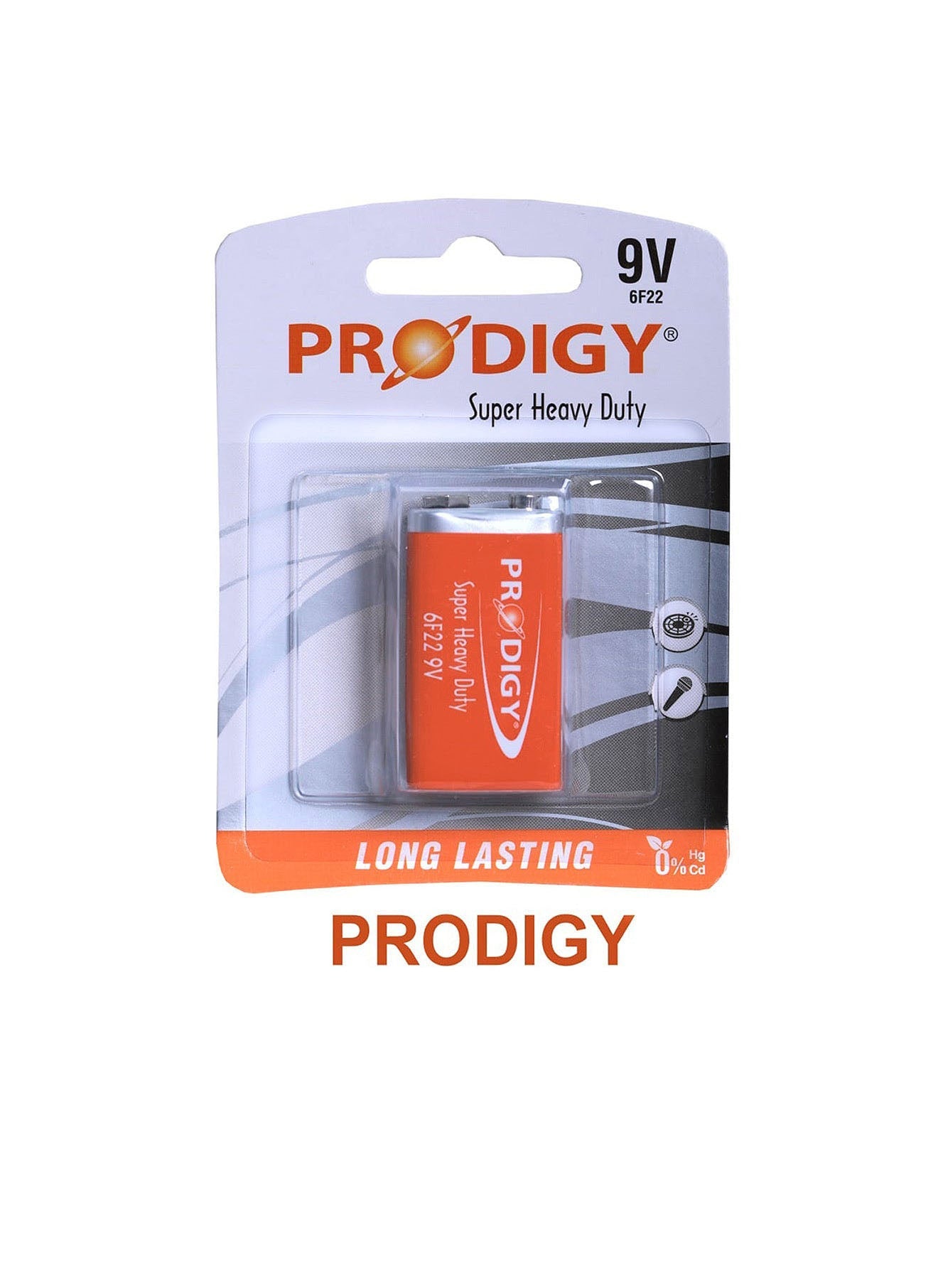 Prodigy Super Heavy Duty 6F22PVC 9V Value Pack of 4 