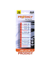 Prodigy Super Heavy Duty R03PVC 15V AAA 20 Units Value Pack of 2 