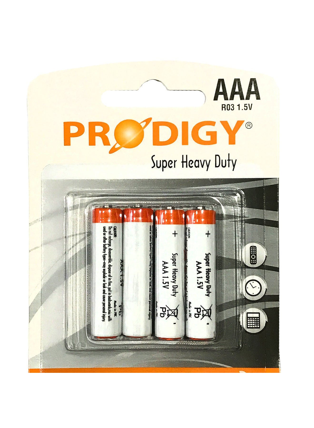 Prodigy Super Heavy Duty R03PVC 15V AAA4