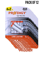 Prodigy Super Heavy Duty R03PVC 15V AAA42 Value Pack of 12 