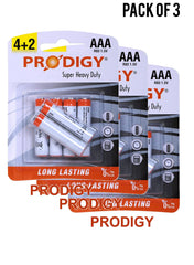 Prodigy Super Heavy Duty R03PVC 15V AAA42 Value Pack of 3 