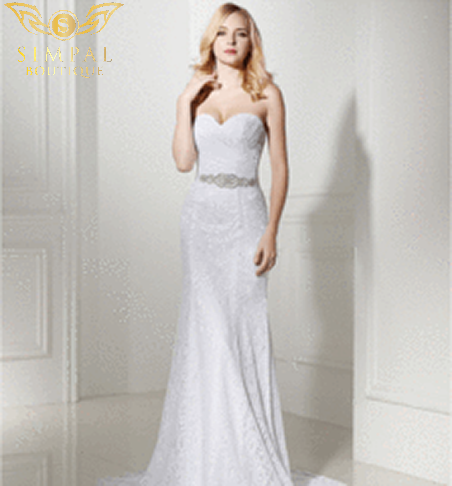 In Store Mermaid Bridal White Lace Wedding Dresses With Jacket