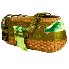 Ecofriendly hand make Abaca Yvoune Tote Bag - Green - Make Me Smile Offer - Simpal Boutique