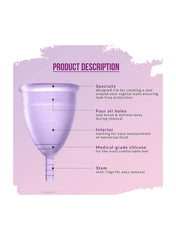 Sirona Pad Free Periods Menstrual Cup for Women Large