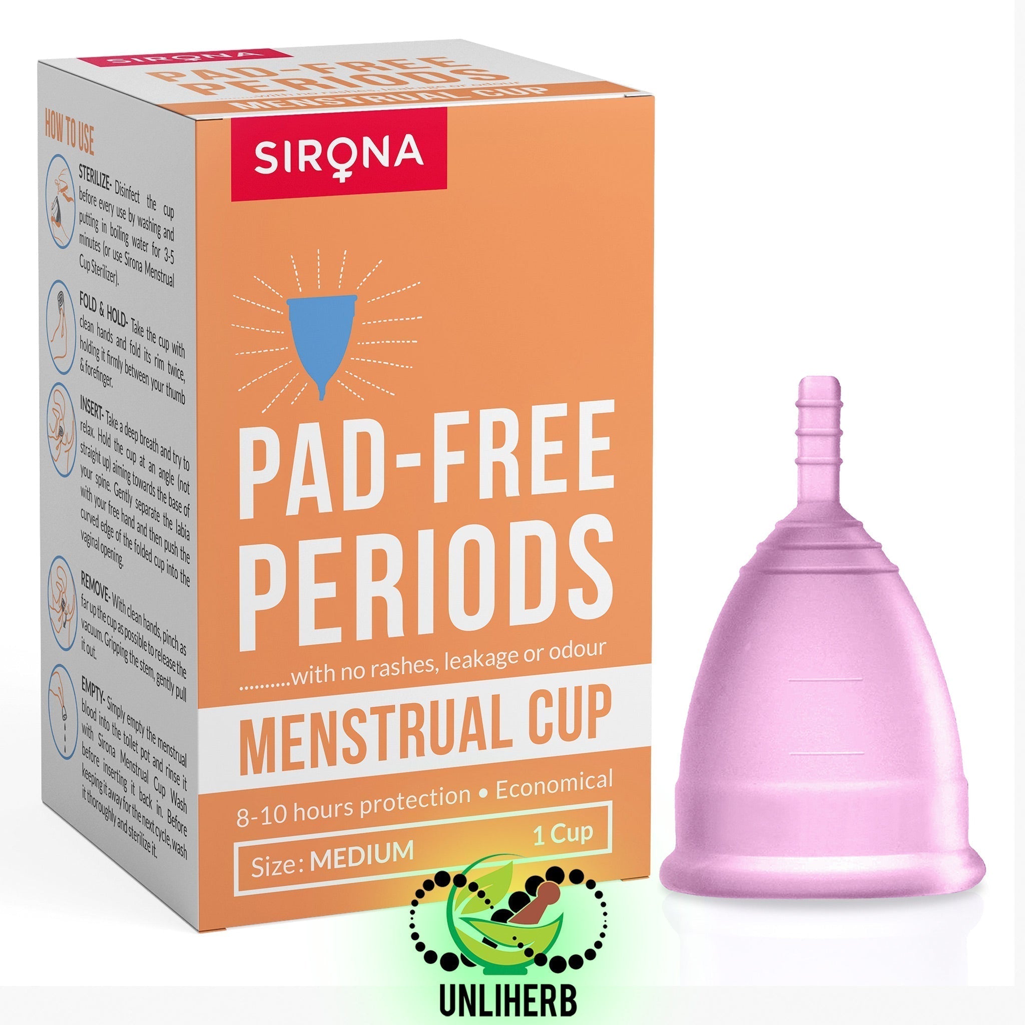 Sirona Pad Free Periods Menstrual Cup for Women Medium